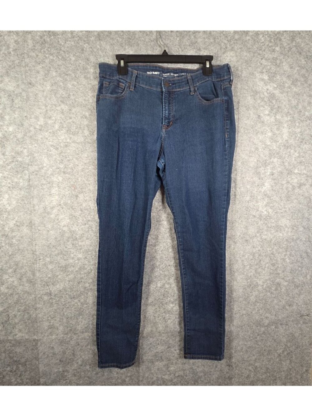 Old Navy Women's Super Skinny Mid-Rise Denim Jeans Blue Size 12 Classic Normcore